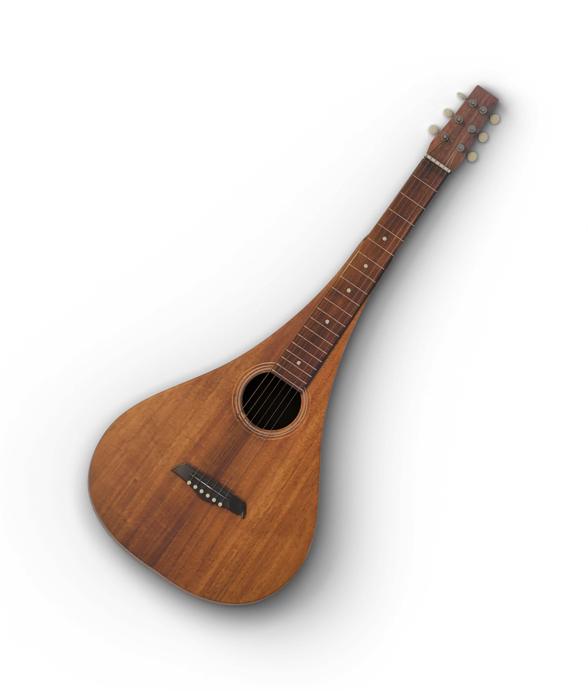 Richard’s teardrop Weissenborn lap steel, lying on the desk